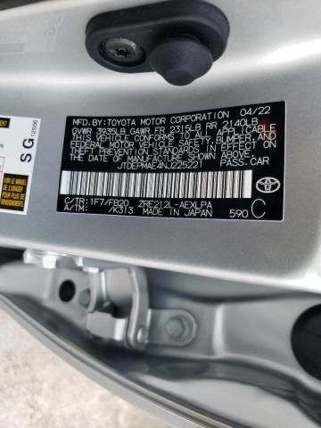 Photo 10 from auction – 2022 TOYOTA COROLLA LE with VIN JTDEPMAE4NJ225221