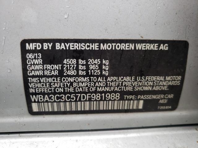 Photo 10 from auction – 2013 BMW 320 I XDRI with VIN WBA3C3C57DF981988