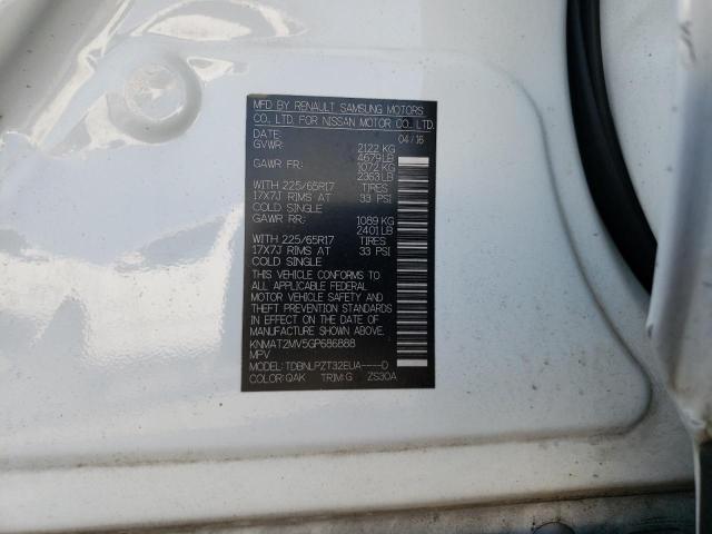 Photo 10 from auction – 2016 NISSAN ROGUE S with VIN KNMAT2MV5GP686888