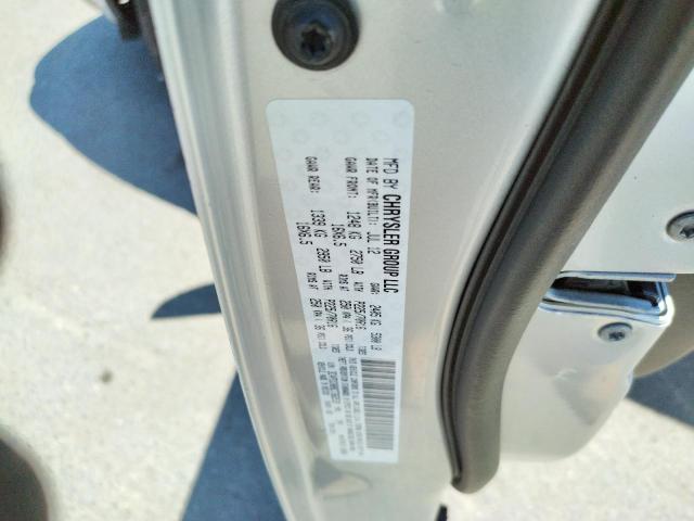 Photo 10 from auction – 2012 DODGE JOURNEY with VIN 3C4PDCAB8CT362539
