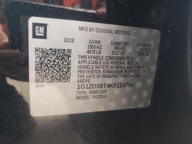 Photo 10 from auction – 2019 CHEVROLET MALIBU LT with VIN 1G1ZD5ST4KF114754