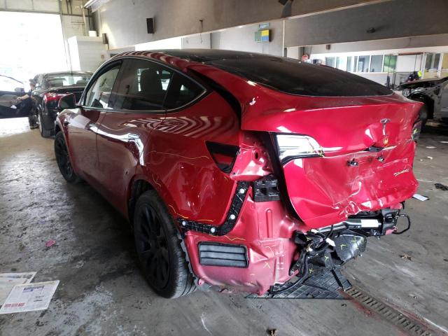 Photo 3 from auction – 2021 TESLA MODEL Y with VIN 5YJYGAEE1MF136850