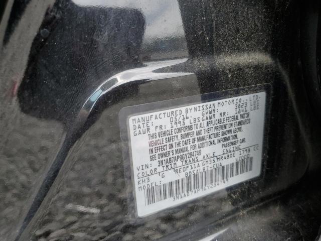 Photo 10 from auction – 2016 NISSAN SENTRA S with VIN 3N1AB7AP9GY284749