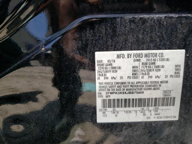 Photo 10 from auction – 2018 FORD EDGE TITAN with VIN 2FMPK3K9XJBB75468