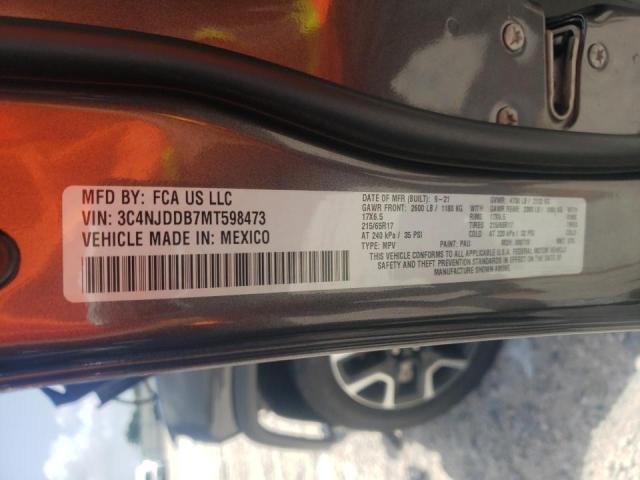 Photo 10 from auction – 2021 JEEP COMPASS TR with VIN 3C4NJDDB7MT598473