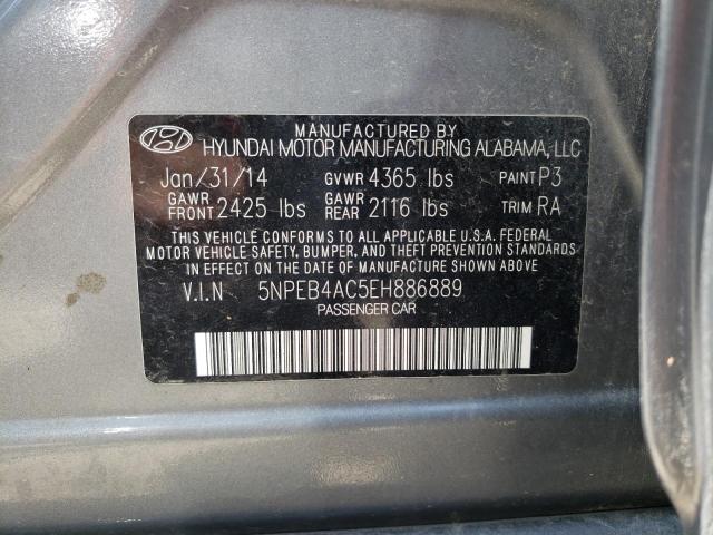 Photo 10 from auction – 2014 HYUNDAI SONATA GLS with VIN 5NPEB4AC5EH886889