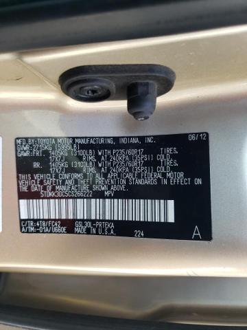 Photo 10 from auction – 2012 TOYOTA SIENNA LE with VIN 5TDKK3DC5CS266222