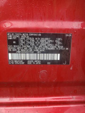 Photo 10 from auction – 2010 TOYOTA RAV4 with VIN JTMBF4DVXA5019163