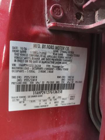 Photo 10 from auction – 2007 FORD FIVE HUNDR with VIN 1FAHP24127G136358