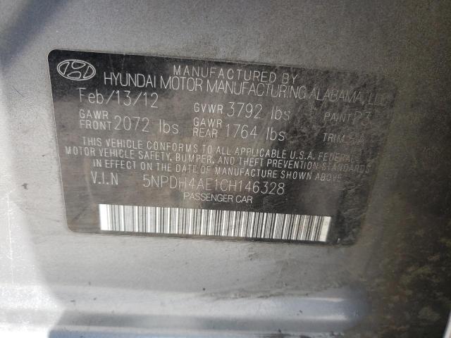 Photo 10 from auction – 2012 HYUNDAI ELANTRA GL with VIN 5NPDH4AE1CH146328