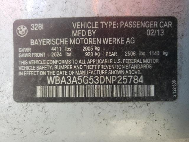 Photo 10 from auction – 2013 BMW 328 I with VIN WBA3A5G53DNP25784
