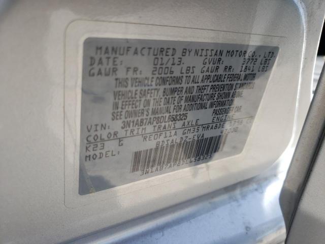 Photo 10 from auction – 2013 NISSAN SENTRA S with VIN 3N1AB7AP8DL658325