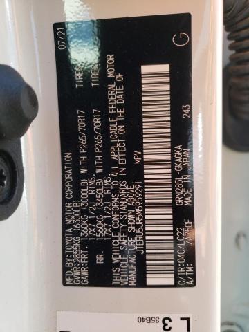 Photo 10 from auction – 2021 TOYOTA 4RUNNER SR with VIN JTERU5JR5M5959291