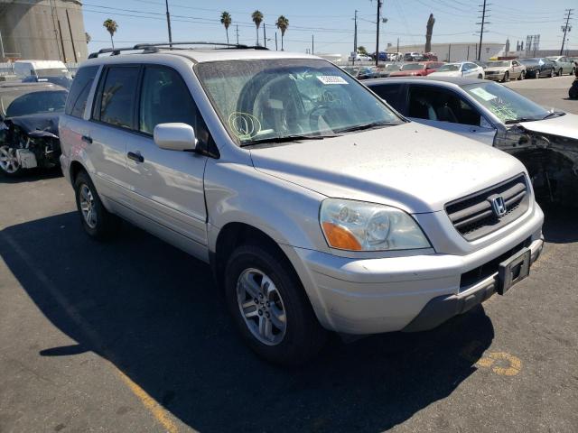 HONDA PILOT EXL 2005 with VIN 2HKYF18785H566877 - Photo from auction