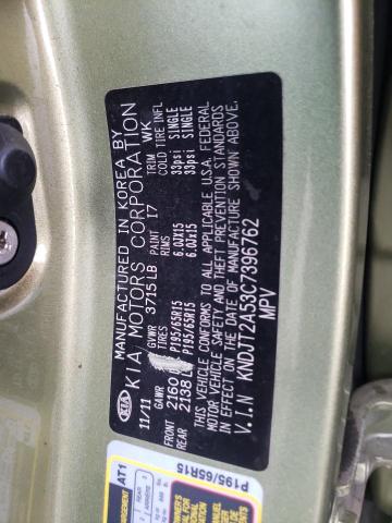Photo 10 from auction – 2012 KIA SOUL with VIN KNDJT2A53C7396762