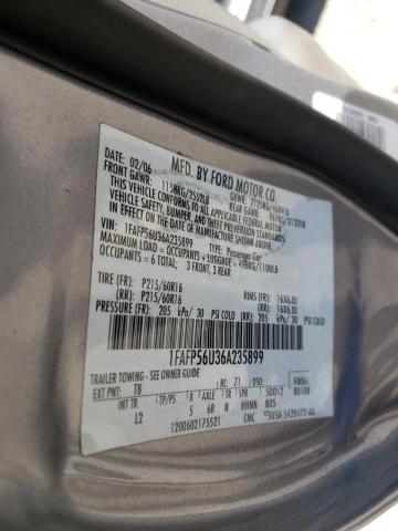 Photo 10 from auction – 2006 FORD TAURUS SEL with VIN 1FAFP56U36A235899
