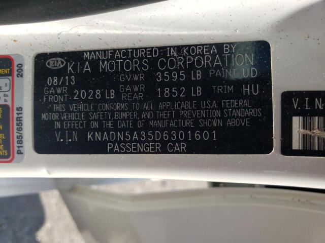 Photo 10 from auction – 2013 KIA RIO EX with VIN KNADN5A35D6301601