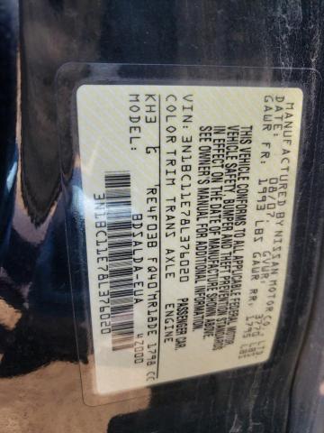 Photo 10 from auction – 2008 NISSAN VERSA S with VIN 3N1BC11E78L376020