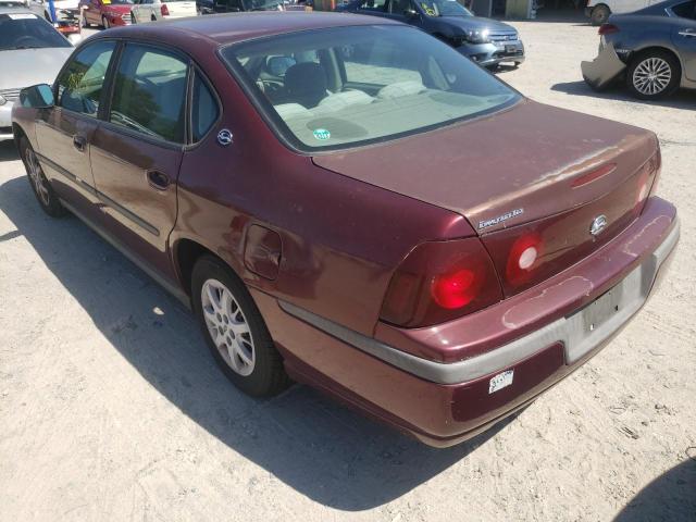 Photo 3 from auction – 2002 CHEVROLET IMPALA with VIN 2G1WF52E129204273