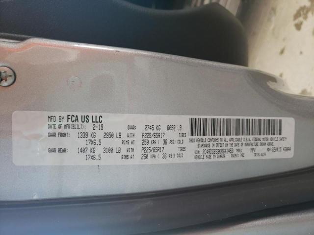 Photo 10 from auction – 2019 DODGE GRAND CARA with VIN 2C4RDGEG3KR641453