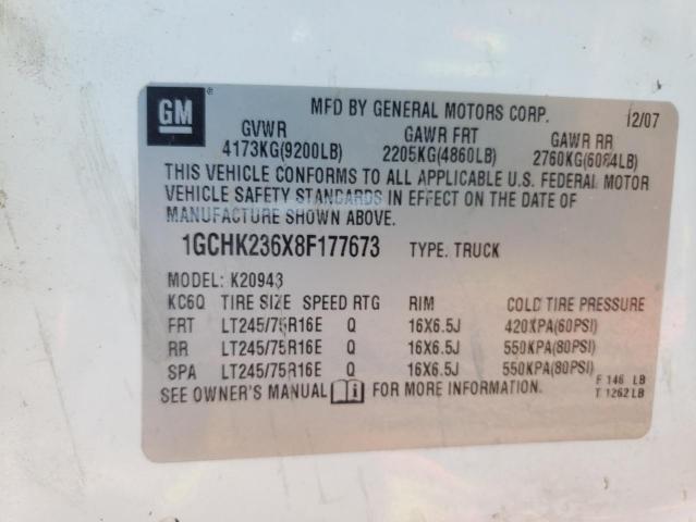 Photo 10 from auction – 2008 CHEVROLET SILVERADO with VIN 1GCHK236X8F177673