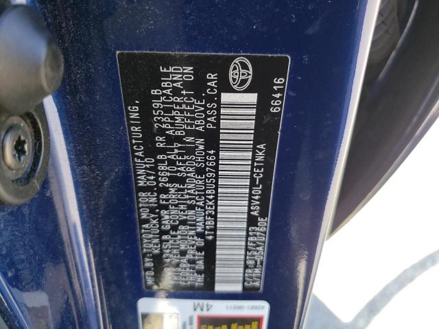 Photo 10 from auction – 2011 TOYOTA CAMRY with VIN 4T1BF3EK4BU597664