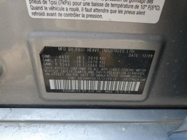 Photo 10 from auction – 2010 SUBARU LEGACY 2.5 with VIN 4S3BMAB67A1228819