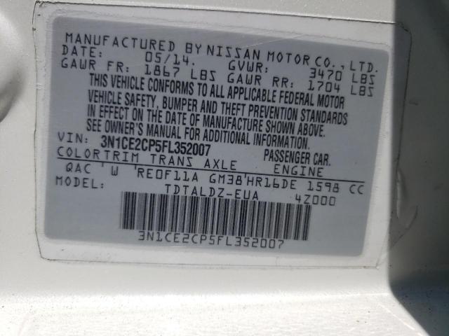 Photo 10 from auction – 2015 NISSAN VERSA NOTE with VIN 3N1CE2CP5FL352007
