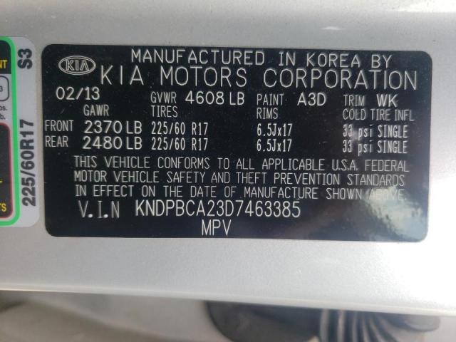Photo 10 from auction – 2013 KIA SPORTAGE L with VIN KNDPBCA23D7463385