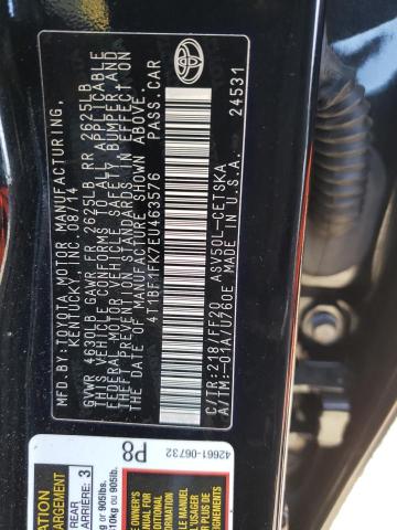 Photo 10 from auction – 2014 TOYOTA CAMRY L with VIN 4T1BF1FK7EU463576