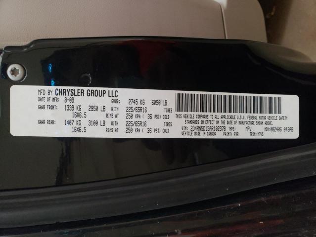 Photo 10 from auction – 2010 DODGE GRAND CARA with VIN 2D4RN5D15AR102378