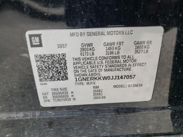 Photo 10 from auction – 2018 CHEVROLET TRAVERSE P with VIN 1GNERKKW0JJ147057