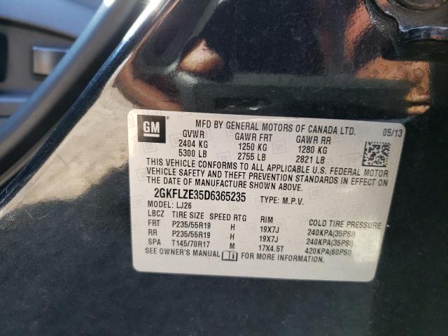 Photo 10 from auction – 2013 GMC TERRAIN DE with VIN 2GKFLZE35D6365235