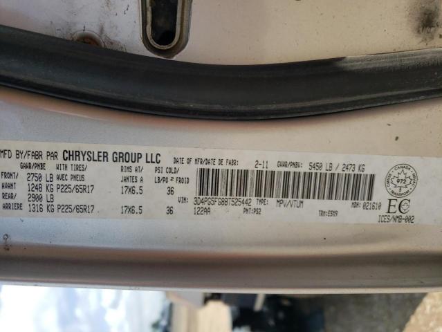 Photo 10 from auction – 2011 DODGE JOURNEY SX with VIN 3D4PG5FG8BT525442