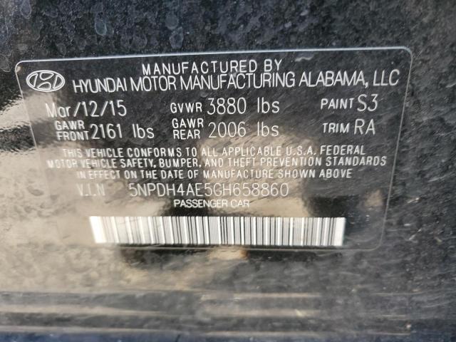 Photo 10 from auction – 2016 HYUNDAI ELANTRA with VIN 5NPDH4AE5GH658860
