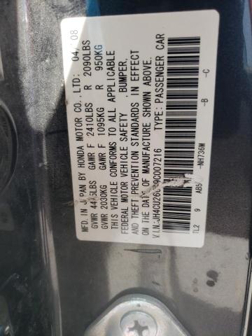 Photo 10 from auction – 2009 ACURA TSX with VIN JH4CU26689C007216