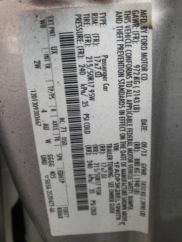 Photo 10 from auction – 2014 FORD FOCUS SE with VIN 1FADP3K28EL199078