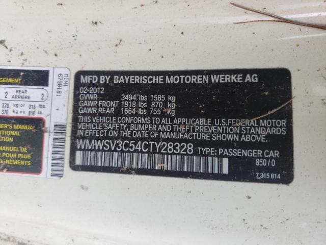 Photo 10 from auction – 2012 MINI COOPER S with VIN WMWSV3C54CTY28328