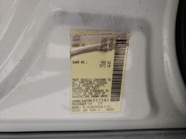 Photo 10 from auction – 2013 NISSAN ALTIMA 3.5 with VIN 1N4BL3AP7DN517582