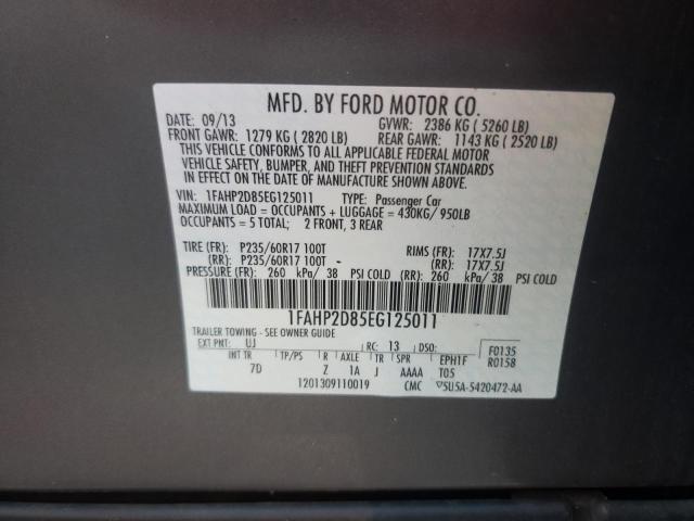 صورة رقم 10 من المزاد - 2014 FORD TAURUS SE مع VIN 1FAHP2D85EG125011