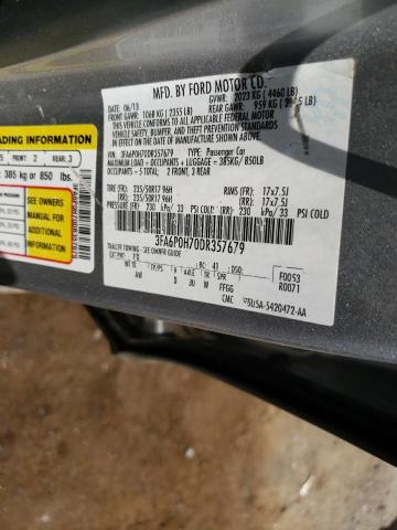 Photo 10 from auction – 2013 FORD FUSION SE with VIN 3FA6P0H70DR357679