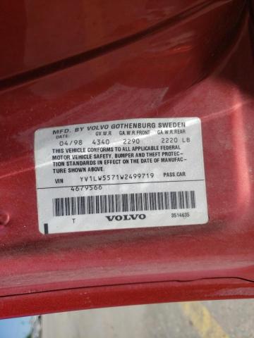 Photo 10 from auction – 1998 VOLVO V70 with VIN YV1LW5571W2499719