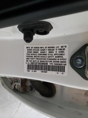 Photo 10 from auction – 2016 HONDA CIVIC EX with VIN 19XFC2F70GE066289