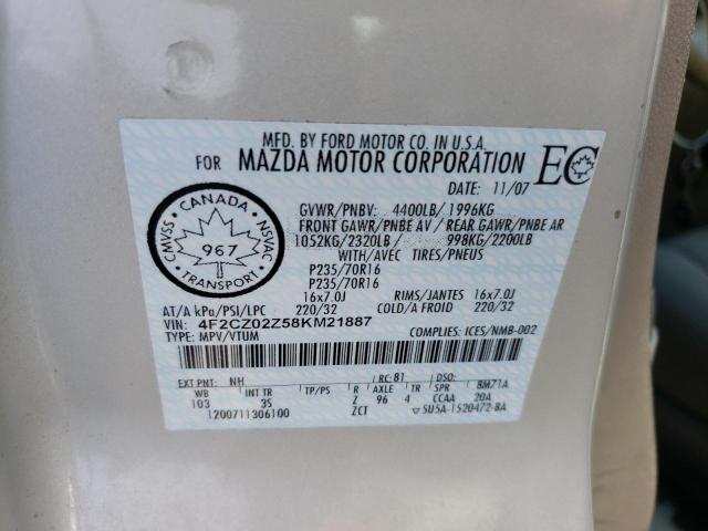 Photo 10 from auction – 2008 MAZDA TRIBUTE I with VIN 4F2CZ02Z58KM21887