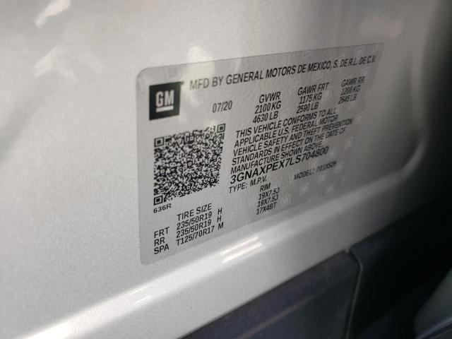 Photo 10 from auction – 2020 CHEVROLET EQUINOX PR with VIN 3GNAXPEX7LS704800