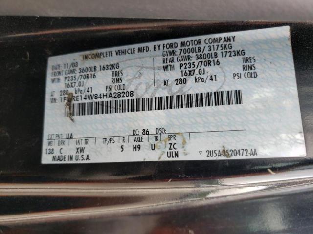 Zdjęcie 10 z aukcji – 2004 FORD ECONOLINE z VIN 1FDRE14W84HA28208