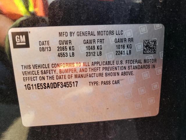 Photo 10 from auction – 2013 CHEVROLET MALIBU 2LT with VIN 1G11E5SA0DF345517