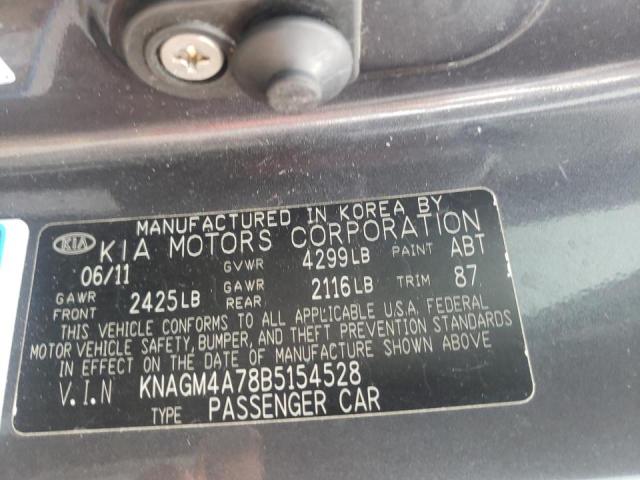 Photo 10 from auction – 2011 KIA OPTIMA LX with VIN KNAGM4A78B5154528