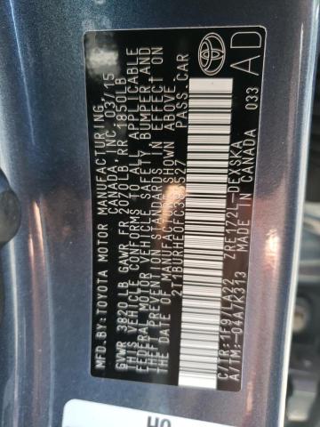Photo 10 from auction – 2015 TOYOTA COROLLA L with VIN 2T1BURHE0FC385527