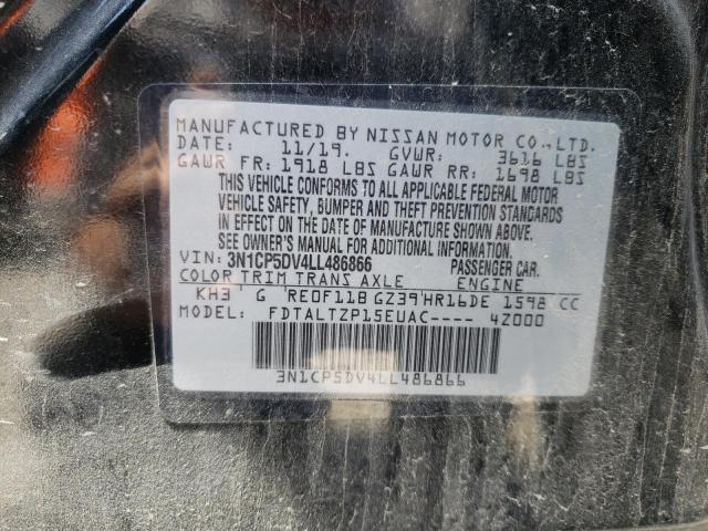 Photo 10 from auction – 2020 NISSAN KICKS SR with VIN 3N1CP5DV4LL486866